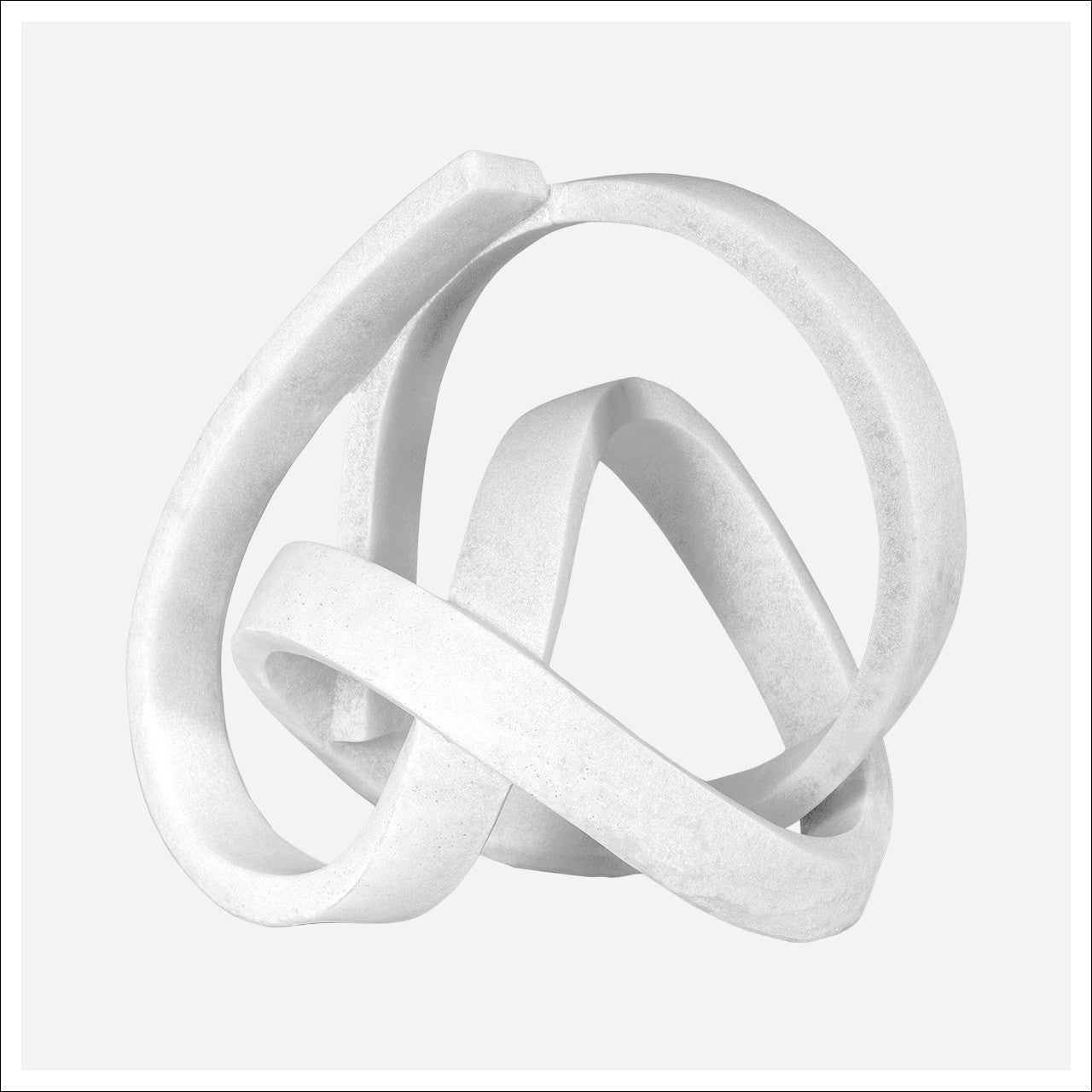 Vihaan White Quartz Sand Sculpture, 16"h