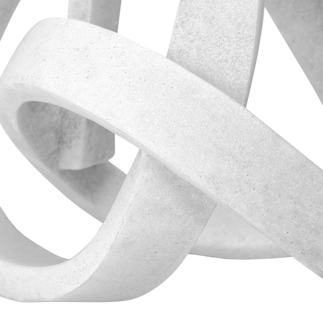 Vihaan White Quartz Sand Sculpture, 16"h