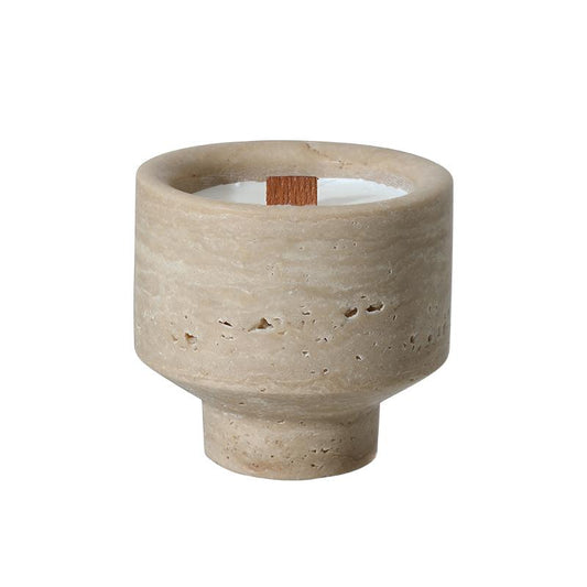 Natural Stone Candle Cup - Platean