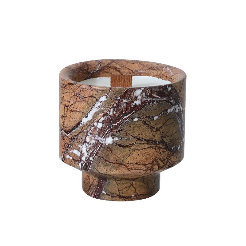 Natural Stone Candle Cup - Wilderness