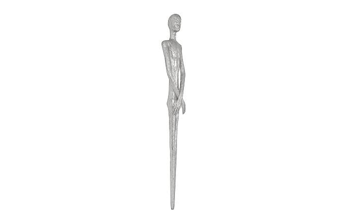 Lloyd Wall Sculpture, Resin, Silver Leaf