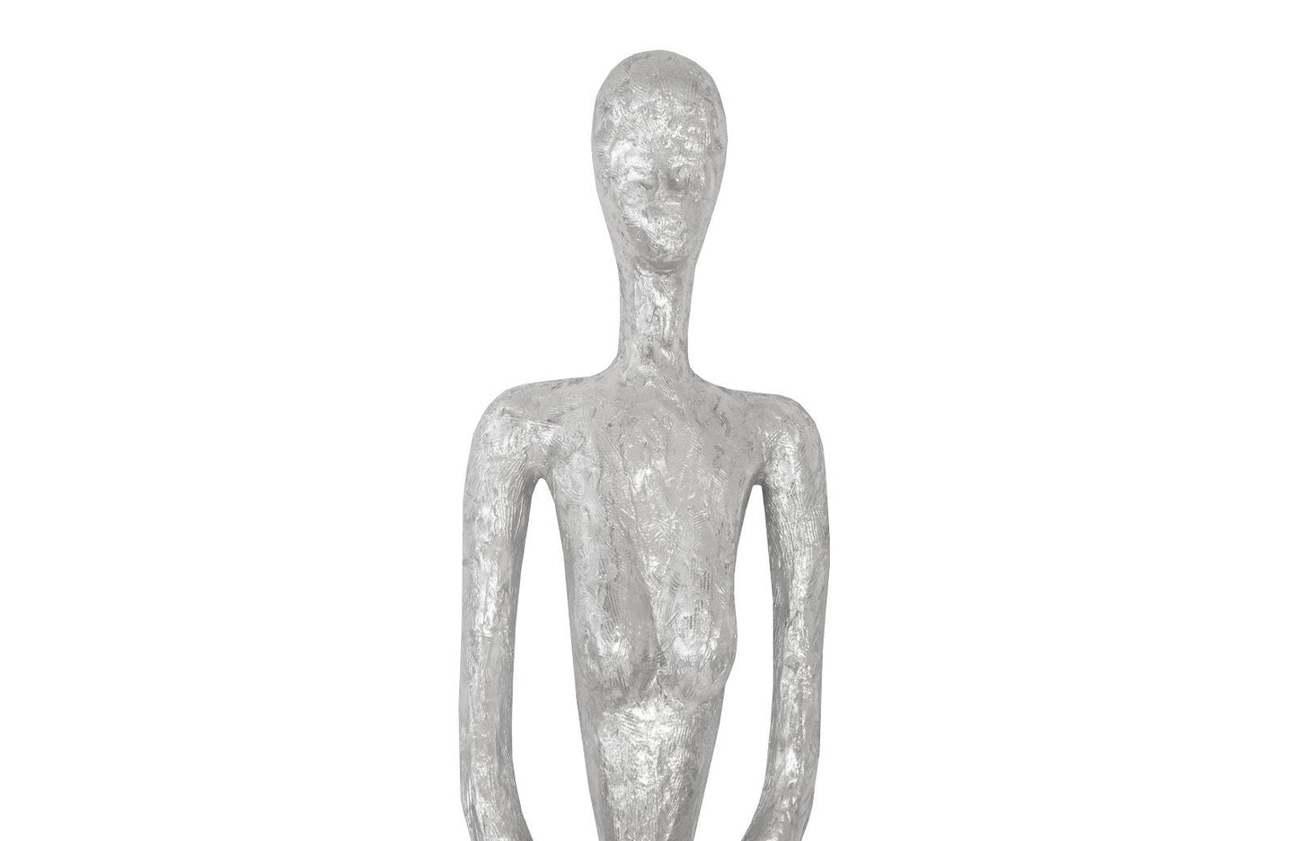 Lottie Wall Sculpture, Resin, Silver Leaf