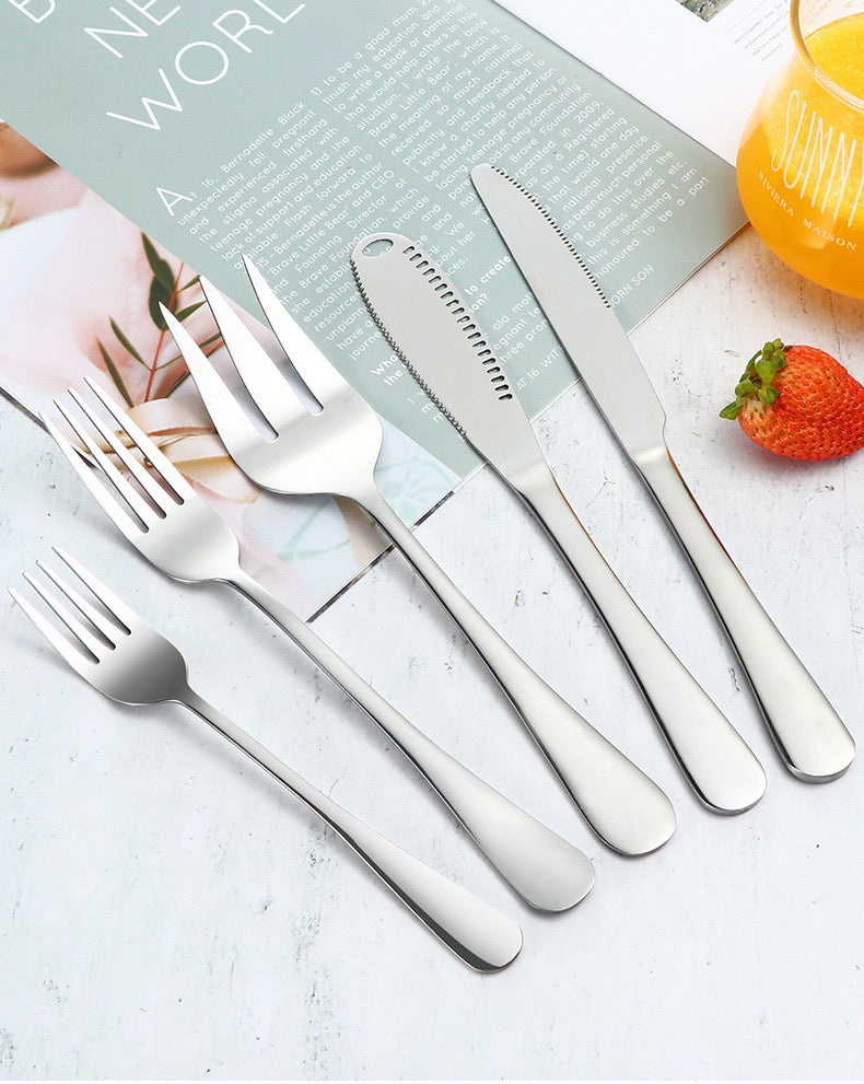 72pcs Luxury Silver Cutlery Set