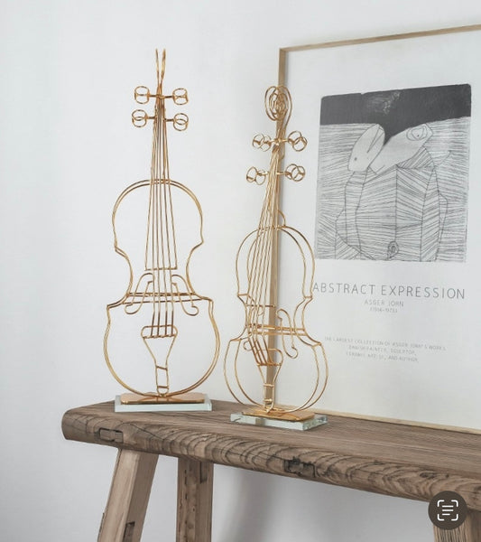Violin Shape Sculpture